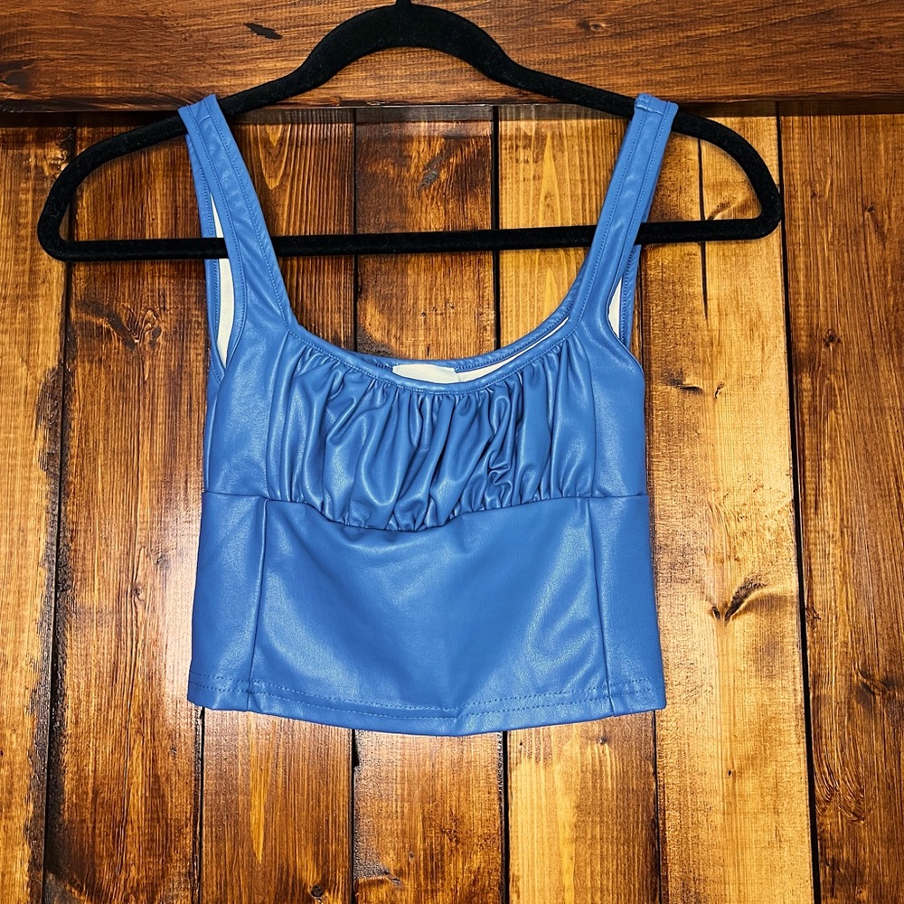 Sky to Moon, tank top, blue, medium